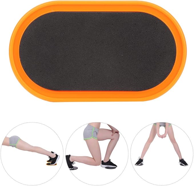 Exercise Core Sliders, Ergonomic Oval Design Sliding Discs Set of 2 for Yoga Pilates Home Fitness Workouts Full Body Training