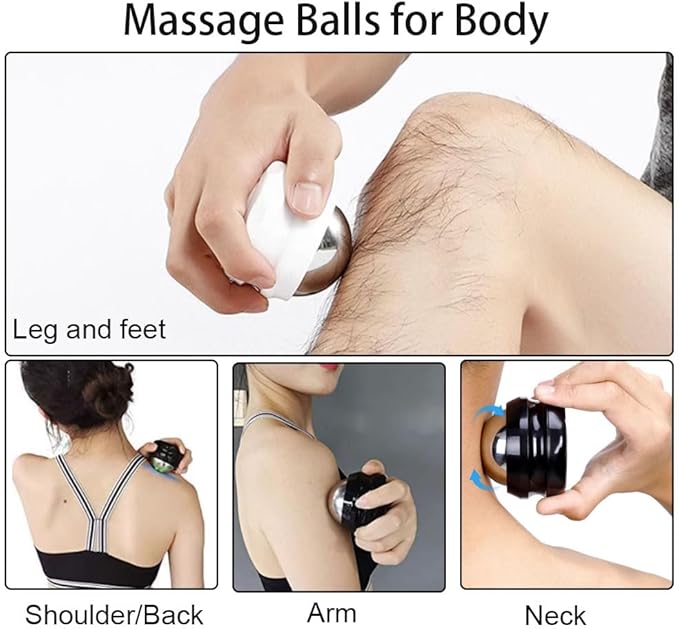Cold Massage Roller Ball - Stocking Stuffers Gifts for Men Women Teens Boys，Stays Cold for 6 Hours,Sports Fitness Relaxations Gift,Rapidly Relieve Muscle Pain and Tension