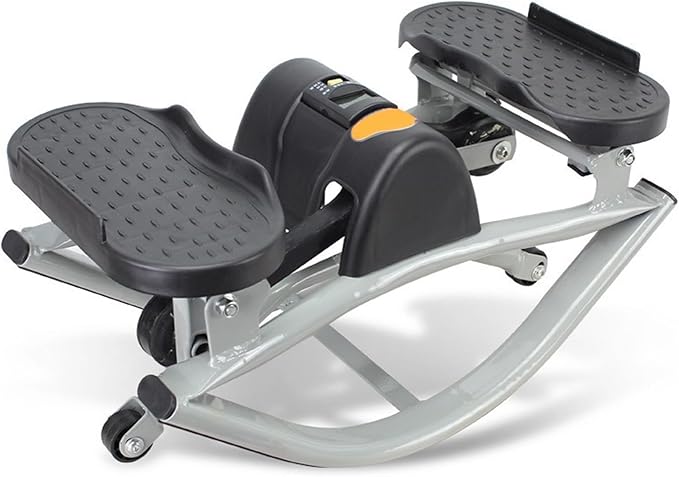 Rock Stepper Side to Side, Lateral Rocking Fitness Stepper, Home Exercise Machine with Digital Display and Time Tracking, Ideal for Leg, Glute, and Abdominal Workouts
