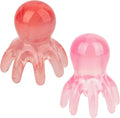 2 Pcs Octopus Head Massager Scalp Comb,Pink Octopus Comb Scalp Massage Tool to Relief Stress,Manual Head Massager for Headaches,Gift for Men and Women Relief Headaches Acupressure Tools