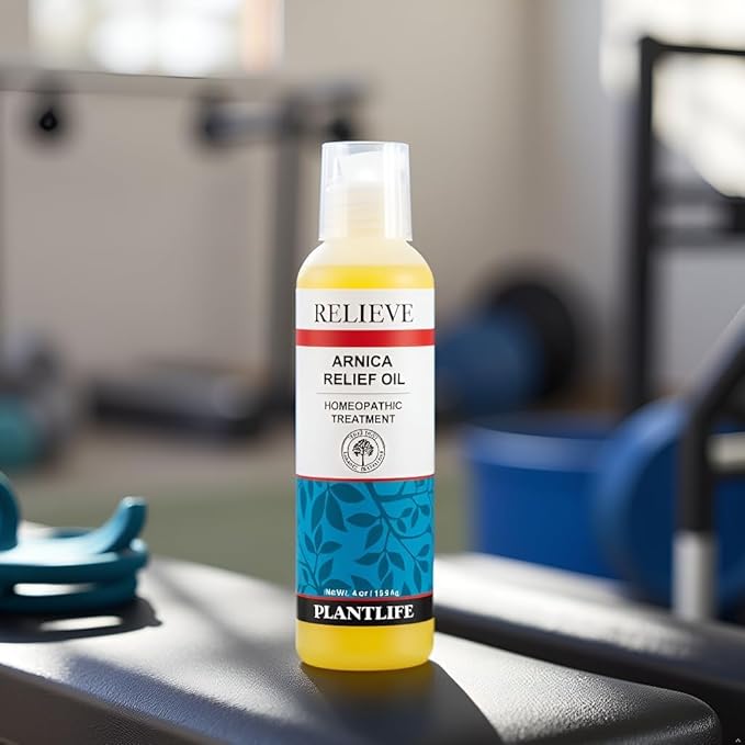 Plantlife Arnica Relieve Oil - Relieve Products are a Homeopathic Solution for Everyday Use - Works Quickly and Effectively - Made in California