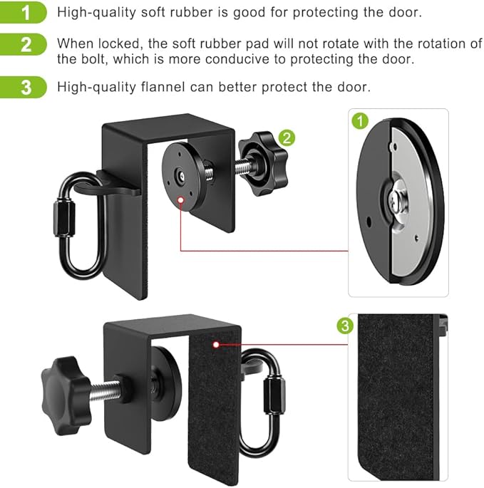 SELEWARE Door Anchor for Resistance Bands Home Gym Workout Door Mount Attachment for Body Weight Straps, Strength Training, Physical Therapy Exercise