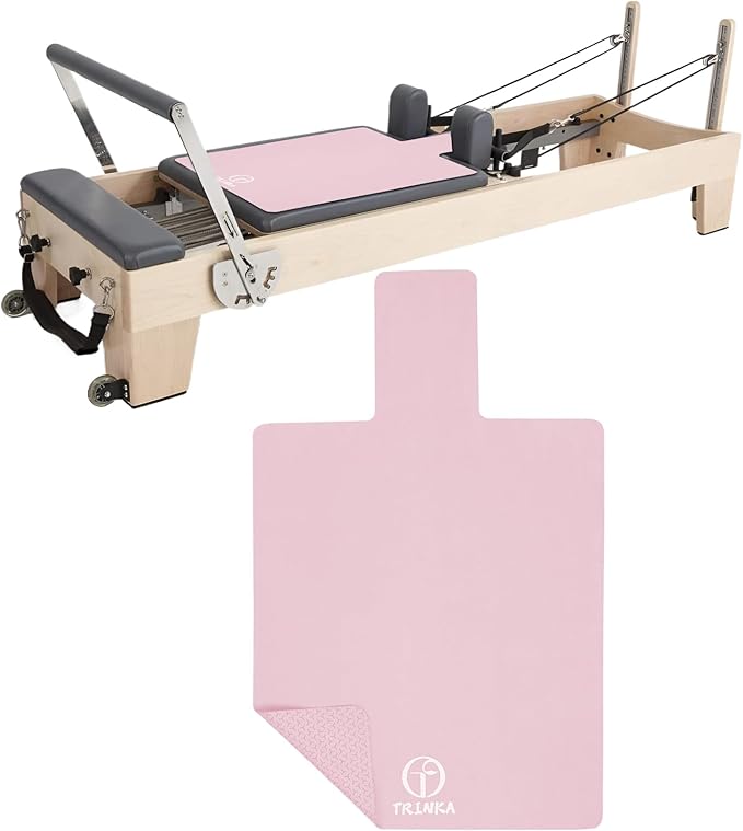 Non-Slip Pilates Reformer Mat, 2mm Thick Pilates Reformer Machine Cover Mat, 39" x 24" Foldable Washable Absorb Sweat Accessory for Home, Studio, Gym Fitness