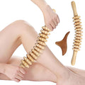 2pcs Wood Massage Roller Wood Therapy-Massage Tools,Manual Wooden Fascia Massage-Roller Trigger Points,Stomach Rolling guasha Massager Tool, for Fascia,Relief, Body Shaping
