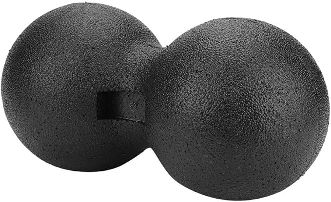 Foam Roller, Deep Tissue Yoga Roller with Massage Ball, Muscle Trigger Point Tool for Stress Relief and Recovery (24x12cm Double Ball)