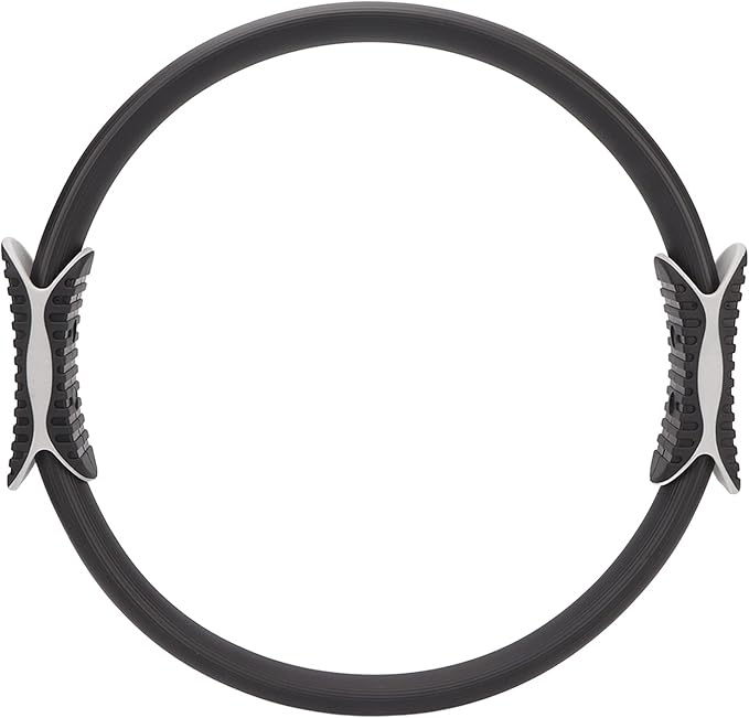 KIMISS Pilates Ring - Fitness Resistance Exercise Circle with Nonslip, Foam Padded Handle for Thigh Workout and Body Strengthening (Black), KIMISSgixf7eyuhq-11