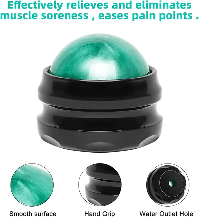 WOVTE Massage Ball, Lacrosse Balls, Self Massage Tool for Sore Muscles, Shoulders, Neck, Back, Foot, Body, Deep Tissue, Trigger Point, Muscle Knots, Yoga and Myofascial Release (Green)