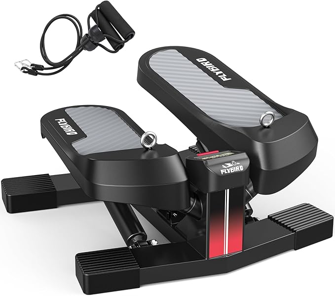 FLYBIRD Stair Stepper Machine for Workout, 350 LBS Capacity Twisting Stepper for Cardio Burning, Legs, Hips & Glutes, Fitness Equipment for Men and Women