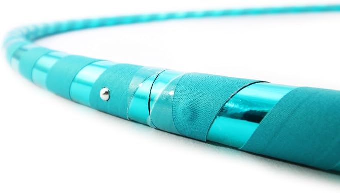 Weighted Beginner Fitness Hula Hoop for Adults - Exercise Hoop for Weight Loss & Core Workout - Large Diameter Hoop for Easy Learning - Handmade in USA - Multiple Sizes & Colors
