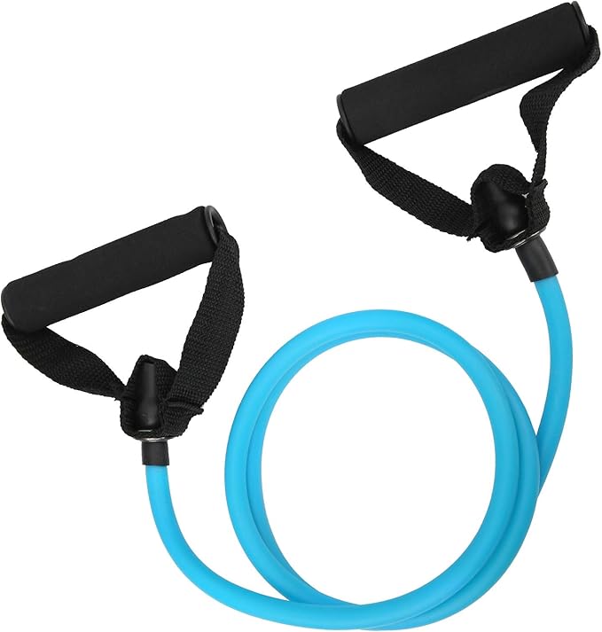 Exercise Bands for Working Out - Latex Pull Cord for Strength Training/Yoga/Pilates | Arm & Back Muscle Exercise Equipment | 150cm Flexible Activity Cord for Men & Women