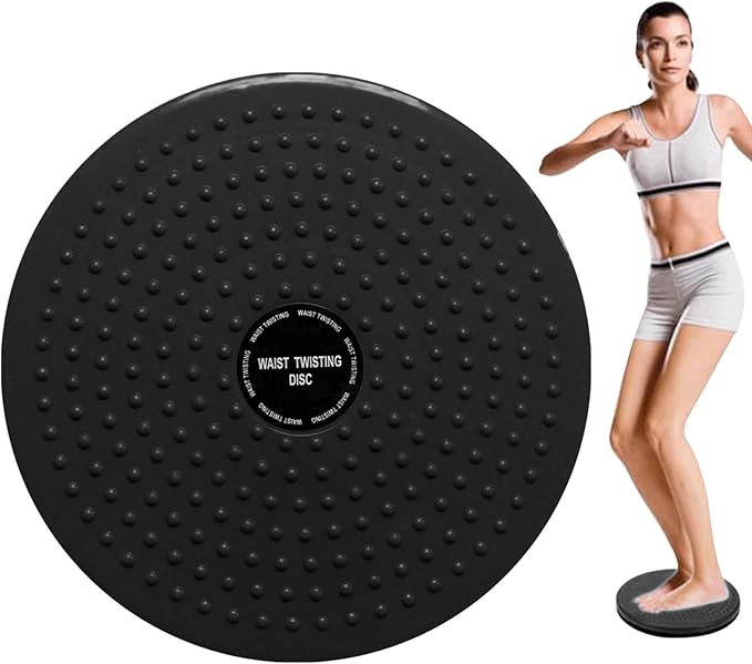 Twist Board for Exercise 90kg Load PP Waist Twisting Disc for Waist Aerobic Exercise Full Body Toning Workout Portable Rotating Ab for Workout Equipment Black, Waist Twisting Disc, STANDARD
