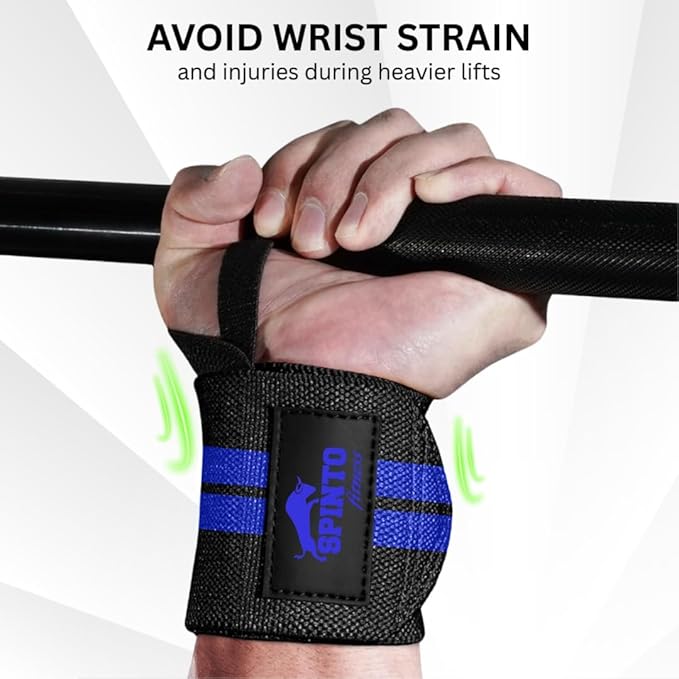 18" Wrist Wraps for Weightlifting USPA-Approved Wrist Support with Thumb Loop Heavy Duty Wrist Braces for Powerlifting, Gym, Cross Training & Strength Training for Men & Women