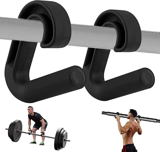 Neutral Grip Handle Attachment for Pull-up Bars, 1 Pair Portable Hooks for Barbell Row Deadlift Resistant Bands for Home Gym Fitness Enthusiasts, Fitness Equipment