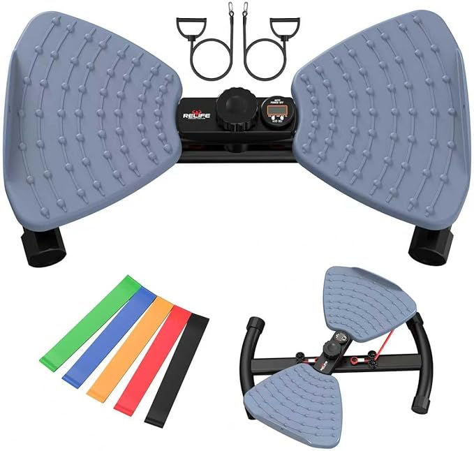 RELIFE Waist Twister Machine Exercise, Ab Twist Board With Digital Monitor, 20db Quiet, 300lb Capacity Anti-Slip Base For Home Gym, Belly Fat Workout For Women & Men