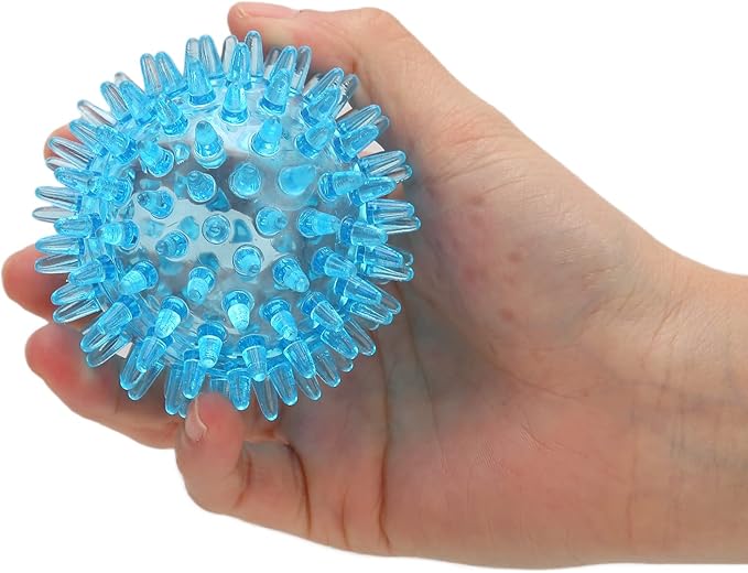 Spiky Massage Ball, Massage Roller Spiky Ball for Hand Wrist Stress Relief (7CM)