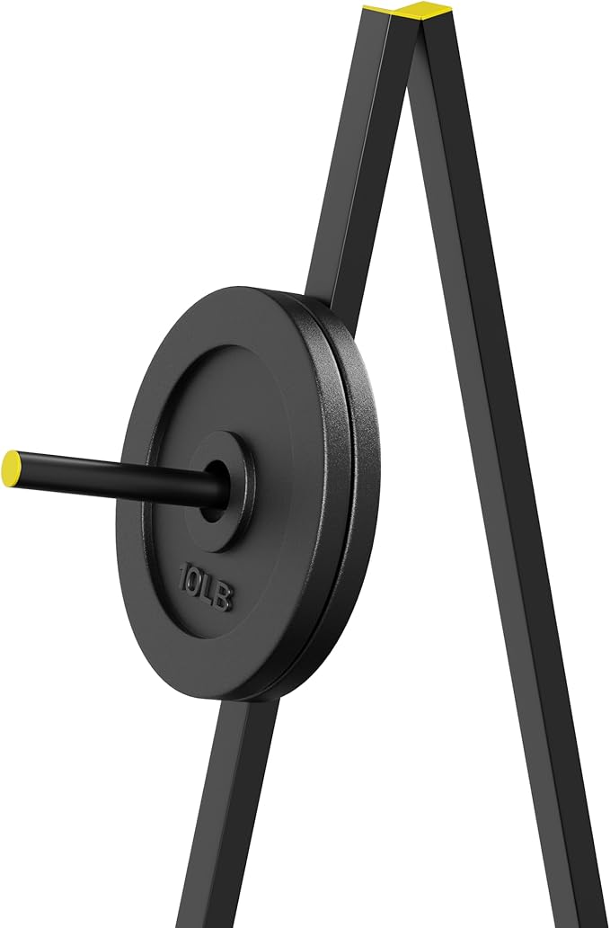 Fitvids Weight Plate Tree - Heavy Duty 6-Peg Storage Rack Holder for Weight Plates & Barbells, Gym Equipment Organizer