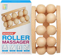 Wood Therapy Massage Tool | Lymphatic Drainage Massager | Cellulite, Fascia, Leg, Back & Thigh Muscle Roller for Post Liposuction & Fibrosis Treatment | Surgery Recovery 360 Lipo| Tummy Tuck & BBL