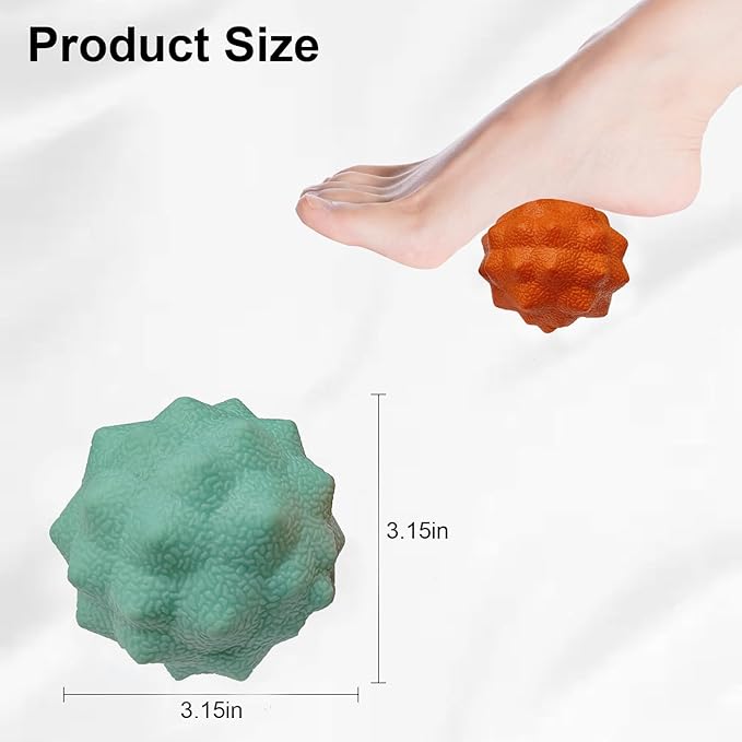 Foot Massage Ball, Pain Relieve from Plantar Fasciitis, Massage Tool for Tight Muscles and Sore Feet, Restore Foot Massage Roller, Myofascial Release
