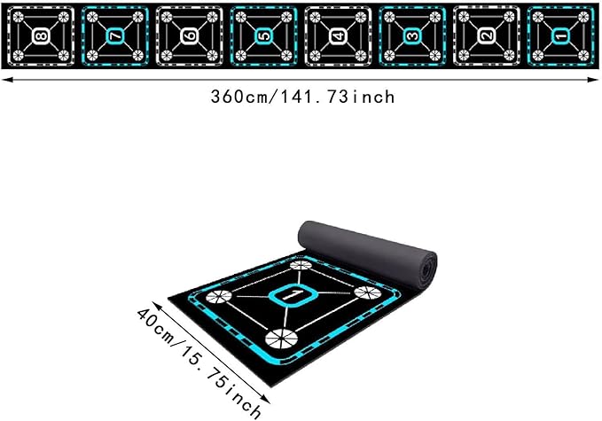 Agility Ladder Mat Speed Ladder Multipurpose Agility Training Equipment Footwork Practice for Soccer Fitness Workout Outdoor