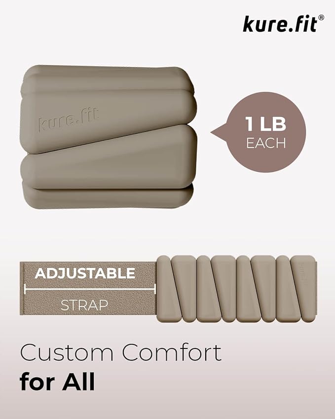 Pilates Weight | Wrist & Ankle Weights for Women | Weighted Bangles | 1LB/ 2LB Each (Set of 2)