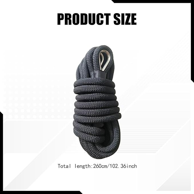 Pilates Reformer Pull Rope Part Band Fitting 102.36inch Length Hardware for Pilates Core Bed Yoga Fitness Exercise Equipment
