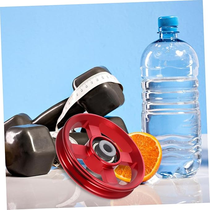 3pcs Aluminum Alloy Cable Machine Pulley Wheels Fitness Equipment Pulley System Attachment Replacement for Home Gym Strength Training