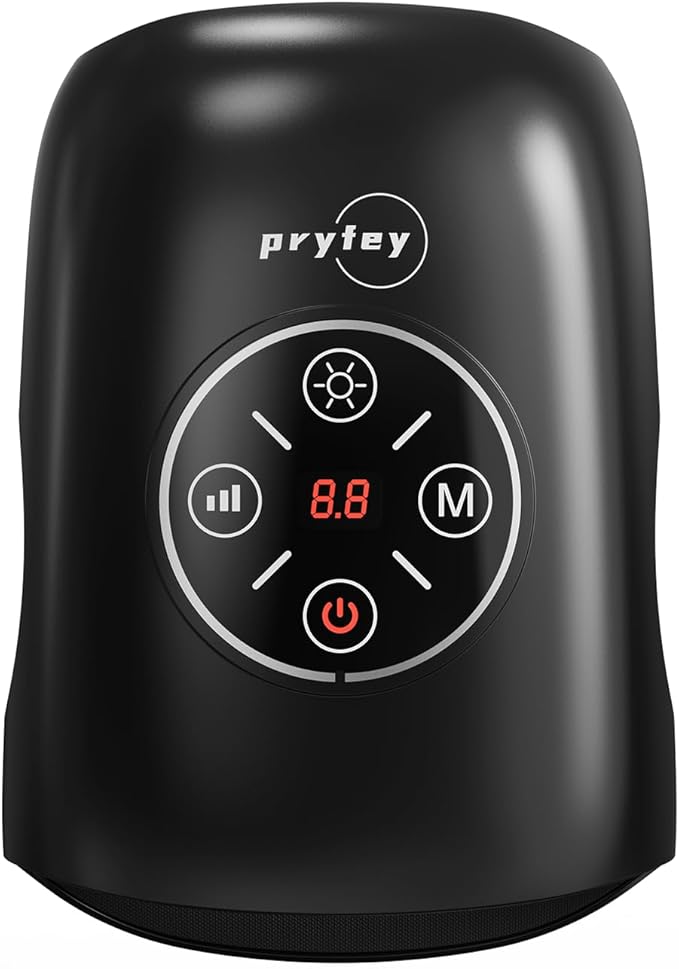 Hand Massager, 9 Modes 9 Intensities Hand Massage, Cordless Hand Massager for Arthritis and Carpal Tunnel, Gift for Men Women Parents Relaxation at Office,Dark Black