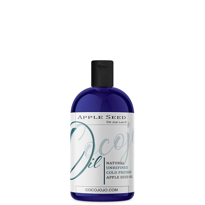 cocojojo Apple Seed Oil - Pure Natural Unrefined 8 oz Extra Virgin Cold Pressed for Face Skin Hands Hair Nails Body Breakouts Pyrus Malus