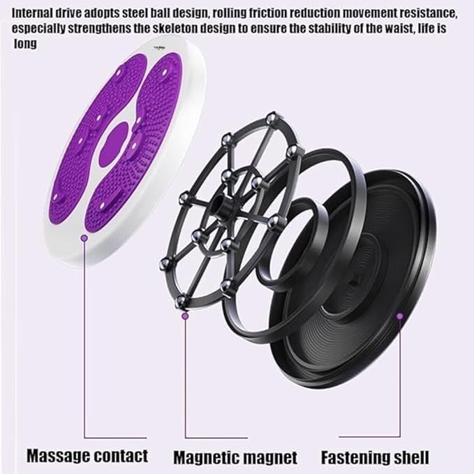 Ab Stomach Waist Trainer Twist Board Machine, Waist Trainer for Women-in 8 Magnets to Stimulate Acupoints to Thin the Abdomen Waist and Arms and Thighs