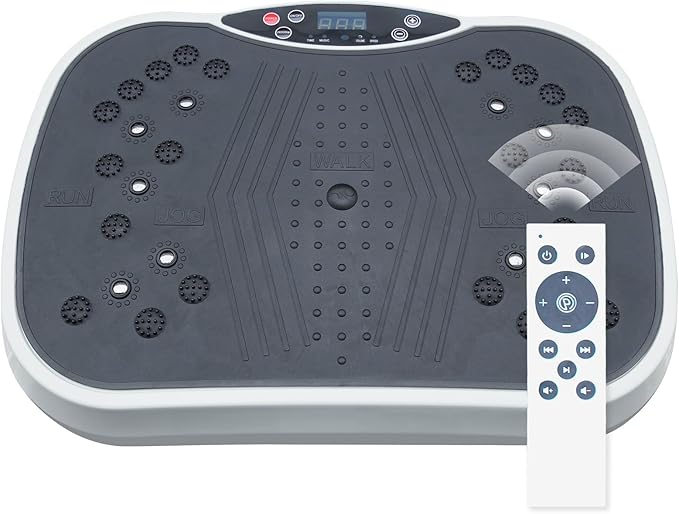 Vibration Plate Fitness Platform Exercise Machine Vibrating Shaking Full Body Shaker Workout Vibrate Stand Shake Board Sport Gym, Vibration Plate Exercise Machine for Home Exercise Gym