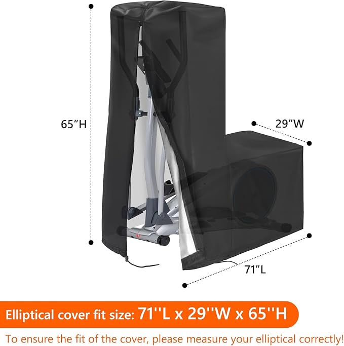 COSHNIBI Elliptical Cover, Waterproof & Dustproof Elliptical Exercise Machine Cover for Indoor and Outdoor