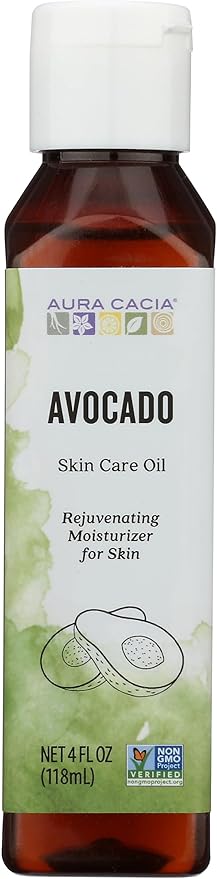Aura Cacia Natural Skin Care Oil, Avocado, 4 Fluid Ounce