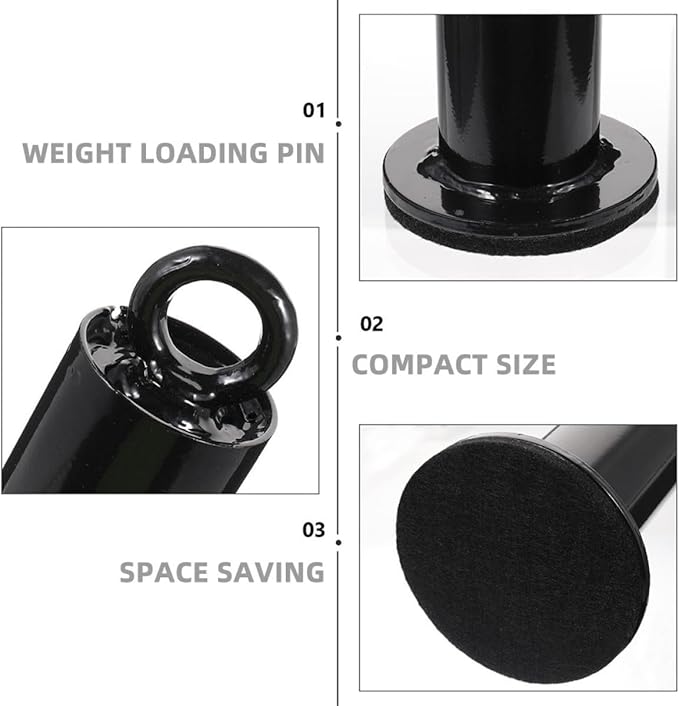 2pcs Weight Loading Pin and Barbell Slice Bar Rack 48mm Diameter X 320mm Fitness Equipment Attachment for Strength Training Cable Pulley System