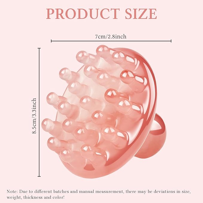 GSHOW Scalp Massage Tool - 21 Long Rounded Teeth Resin Manual Handheld Massager for Lymphatic Drainage & Cellulite Massage - Full-Body Gua Sha Comb for Men Women