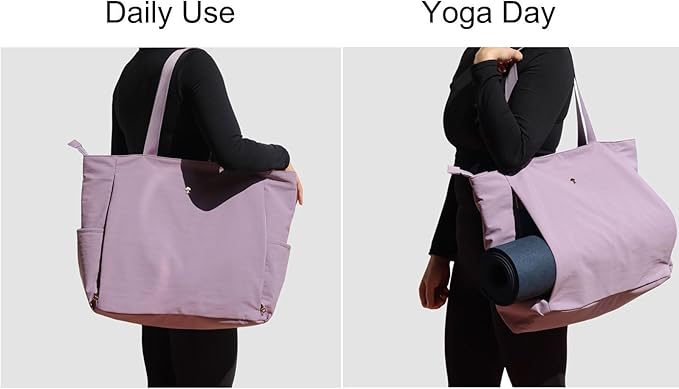 ESVAN Yoga Mat Bag Yoga Tote Carrier Shoulder Bag Carryall Tote for Office,Yoga,Pilates,Travel,Beach and Gym