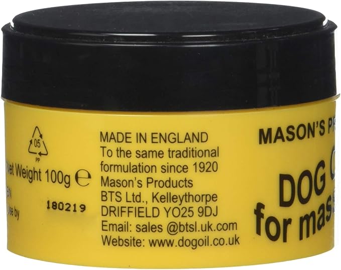 Masons 100g Dog Oil for Massaging by Masons