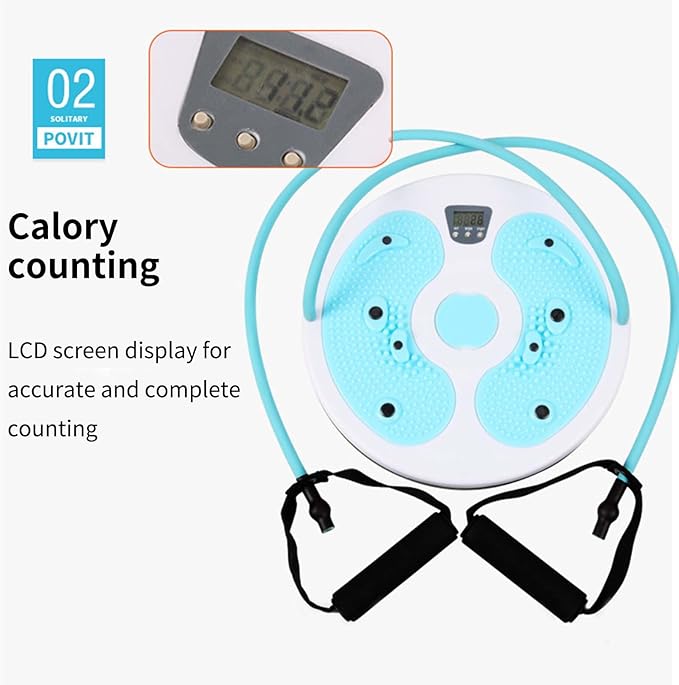 Twist Board - Waist Shaping Training Equipment,Core Twisting Disc with Calorie Count,for Home Gym Office Fitness Enthusiasts Beginners Post-Partum Individuals