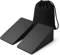 Squat Wedge Blocks (Pair), 15° Heel-Elevating Non-Slip EVA Slant Blocks for Squats, ATG Calf Stretch & Ankle Mobility – Heel Lift – Carry Bag Included