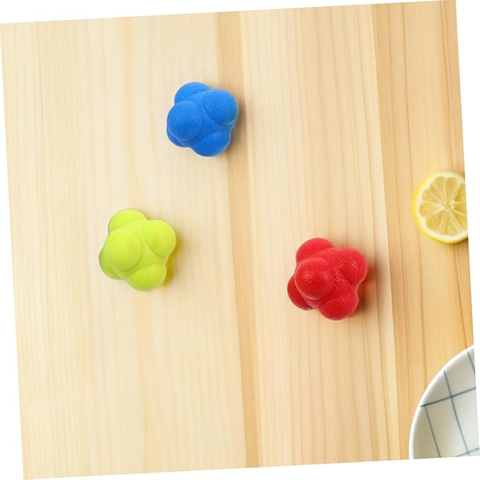 Toyvian 6pcs Reaction Speed Training Balls Enhance Hand Eye Coordination and Reflexes for Sports and Fitness and Elastic Reaction Balls for Kids and Adults