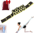 2026 Upgrade Fitness Resistance Band for Stretching and Yoga, Elastic Yoga Stretching Strap with Loops Handle, Adjustable Leg Stretcher Bands for Full Body Stretching Shaping