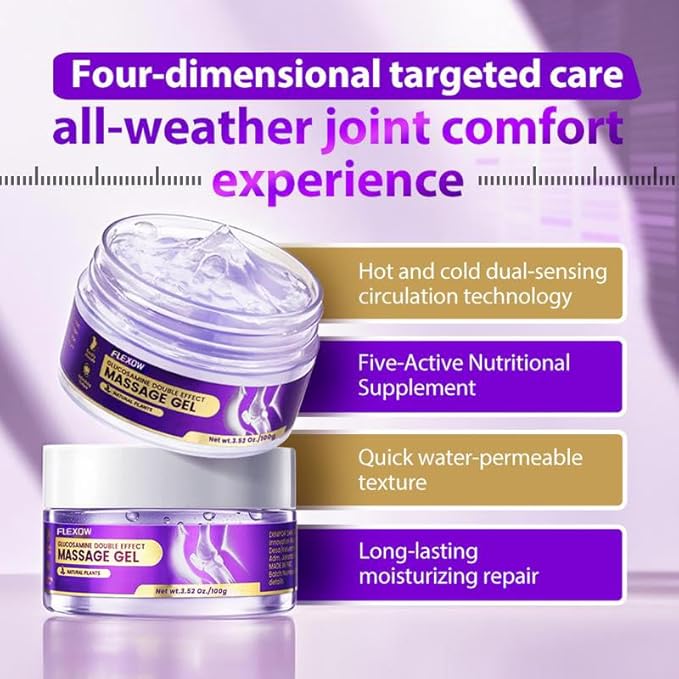 Massage Gel, Soothing & Relaxing Body Massage Gel for Muscle Discomfort, Refreshing Non-Greasy Gel for Neck, Back, Shoulder, Waist & Full Body Massage
