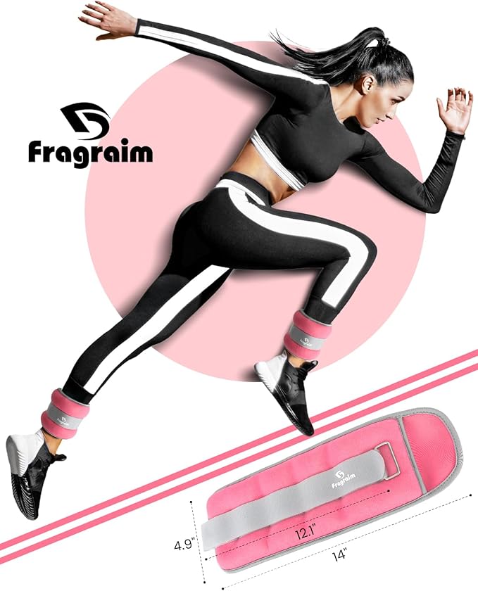 Ankle Weights, 1/2/3/4/6/8/10 LBS 1 Pair Wrist Leg Arm Weights for Women, Kids and Men, Comfortable and Soft, Perfect for Dancing, Running, Walking, Fitness, Workout, Physical Therapy
