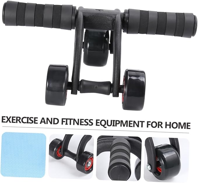 Toyvian Ab Wheel for Sit up Exercise Portable Abdominal Muscle Fitness Equipment Inner Thigh Workout Roller Push-ab Roller Machine