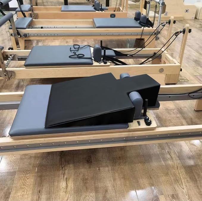 Large Upholstered Wedge for Pilates Reformer Machine, Fitness Equipment for Pilates, Pilates Reformer Accessories for Floor Exercises, Ideal for Home Pilates and Studio Use.