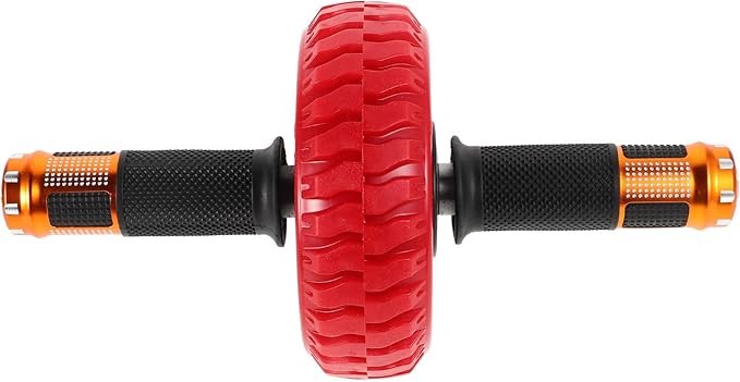 FRCOLOR Ab Roller Wheel for Core Workouts Abdominal Exercise Trainer Portable Fitness Equipment with Non-slip Handles for Home Gym Strength Training and Muscle Toning
