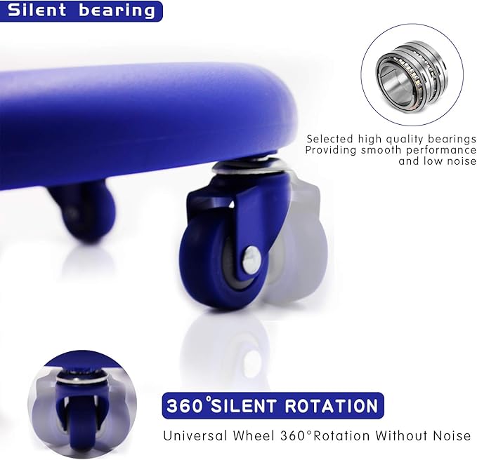 Abdominal Roller Ab Exercise Wheel Disc Core Coaster Core Fitness Sliders Ab Workout Equipment Easy Roller with Knee Mat for Home Gym