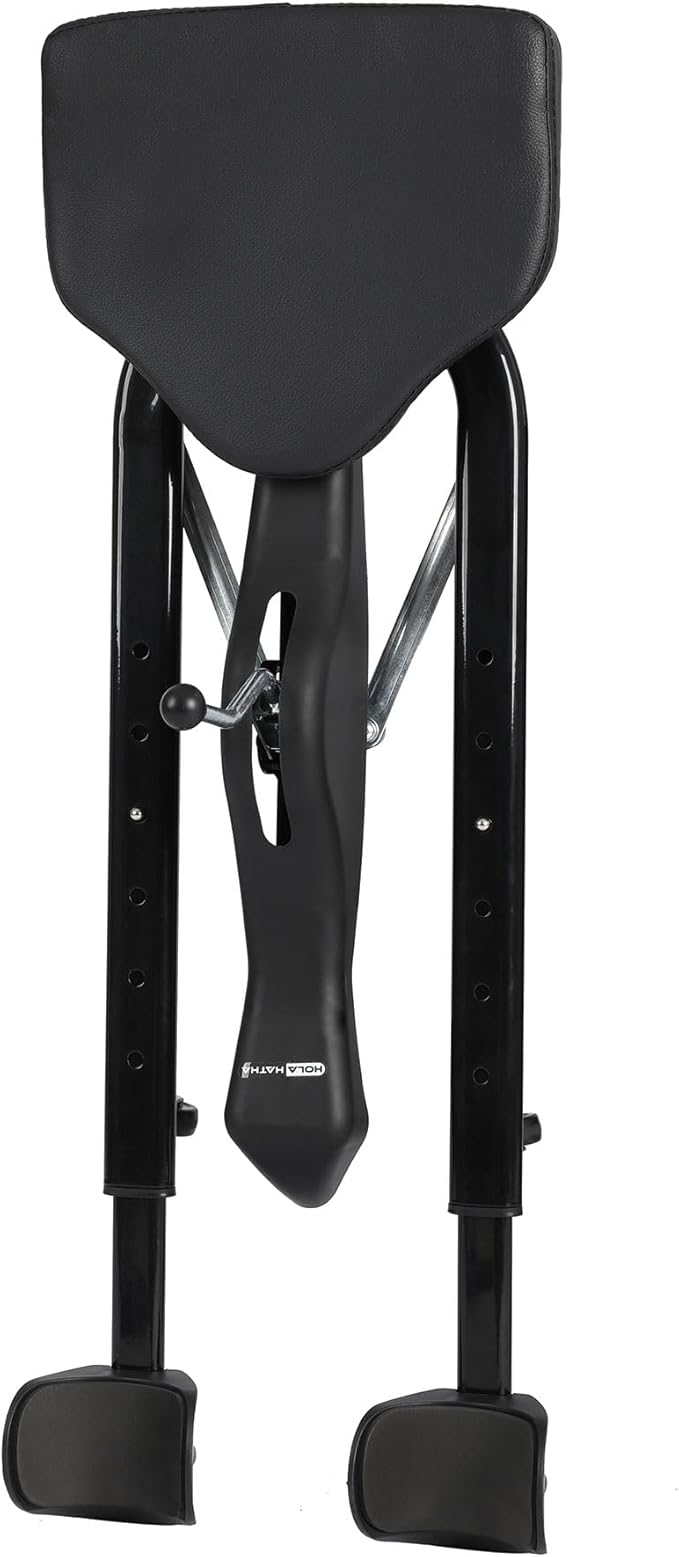 HolaHatha Leg Stretcher Split Machine for Full Split Flexibility Training, Adjustable Stainless Steel Dance Exercise Equipment for Home Gym, Black