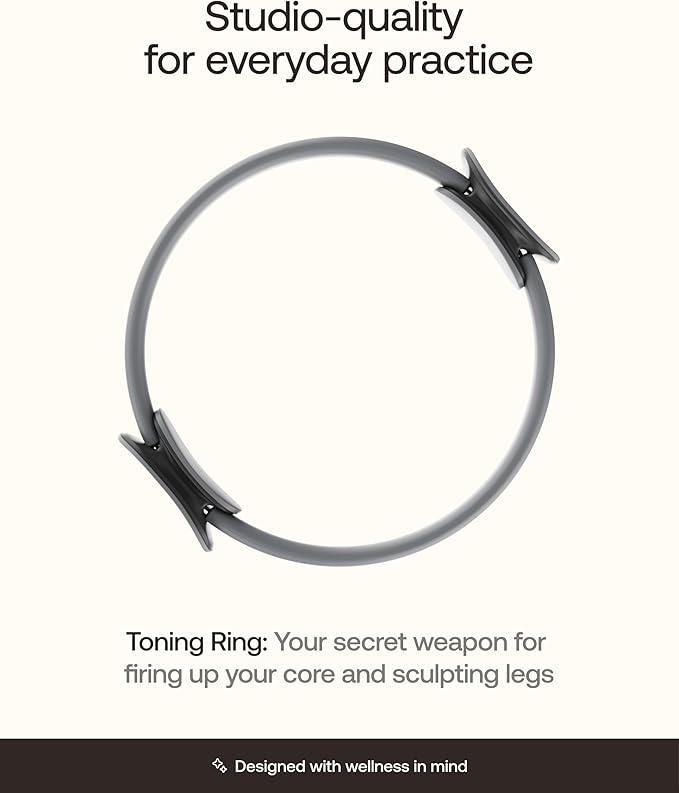 BetterMe Toning Pilates Ring – Magic Circle Pilates Ring for Strength & Flexibility – 15 Inch Fitness Ring for Home Pilates & Yoga Workouts