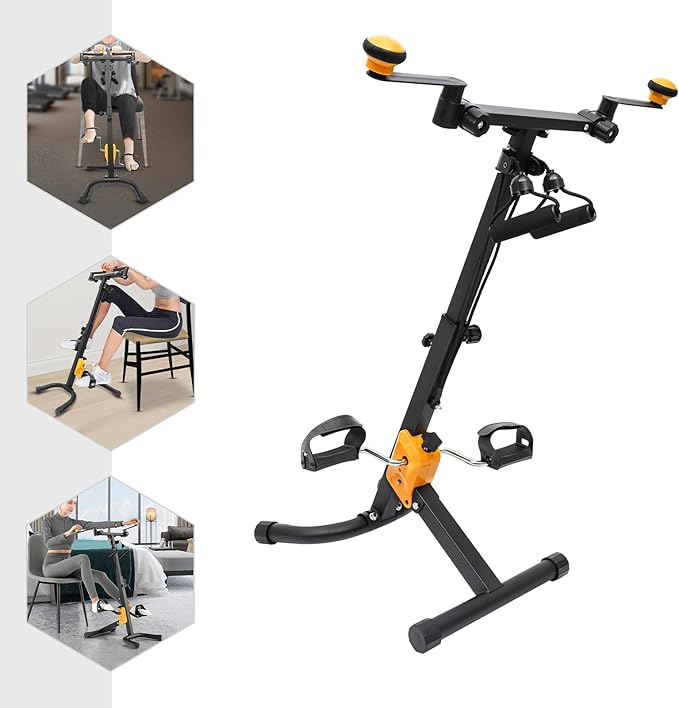 Bitodd Scooter Exercise Bike, Adjustable Exercise Bike, Multifunctional Exercise Bike, Exercise Equipment Load Capacity 264.55 Lbs, Scooter Exercise Bike for Home, Gym, Hotel
