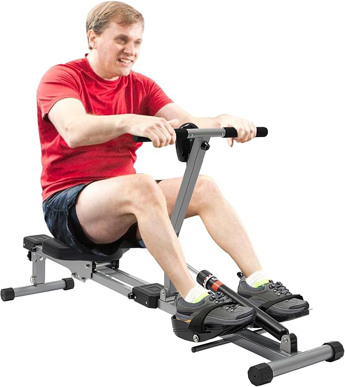 Rowing Machines, Compact Adjustable Rowing Machine, Foldable Row Machine Rowing Exercise Machine, Portable Rowing Machine, 264.55LBS Loading Capacity